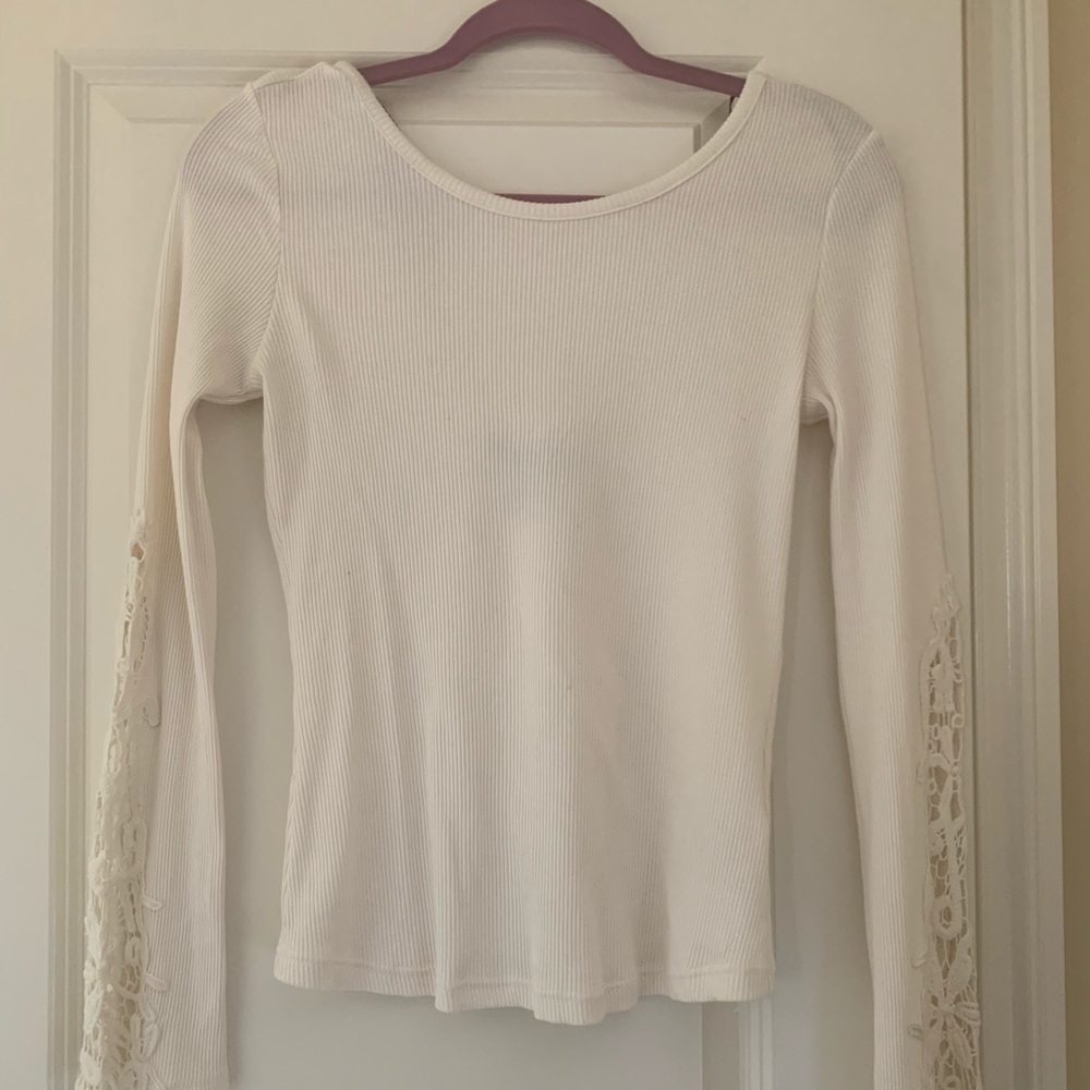 Ivory long sleeve top